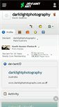 Mobile Screenshot of darklightphotography.deviantart.com