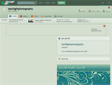 Tablet Screenshot of darklightphotography.deviantart.com