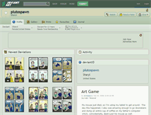 Tablet Screenshot of plutospawn.deviantart.com