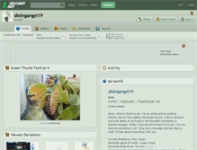 Tablet Screenshot of dieingangel19.deviantart.com