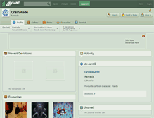 Tablet Screenshot of grainmade.deviantart.com