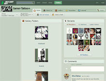 Tablet Screenshot of gamer-tattoo.deviantart.com
