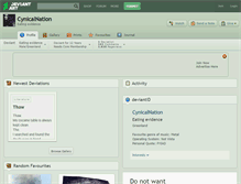 Tablet Screenshot of cynicalnation.deviantart.com