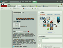 Tablet Screenshot of chile-.deviantart.com