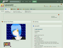 Tablet Screenshot of lalallamagirl.deviantart.com