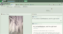 Desktop Screenshot of darkradiance.deviantart.com