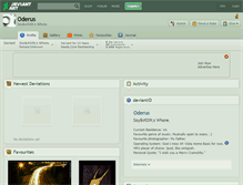 Tablet Screenshot of oderus.deviantart.com