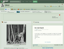 Tablet Screenshot of cabout.deviantart.com