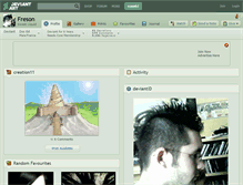 Tablet Screenshot of freson.deviantart.com