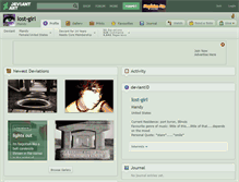 Tablet Screenshot of lost-girl.deviantart.com