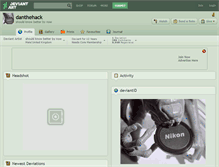Tablet Screenshot of danthehack.deviantart.com