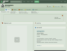 Tablet Screenshot of jamespeters.deviantart.com