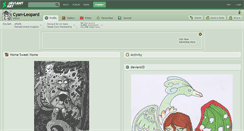 Desktop Screenshot of cyan-leopard.deviantart.com