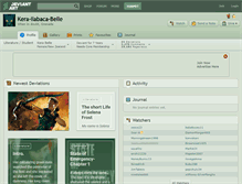 Tablet Screenshot of kera-ilabaca-belle.deviantart.com