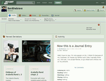 Tablet Screenshot of bardthebrave.deviantart.com