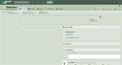 Desktop Screenshot of blackmane.deviantart.com