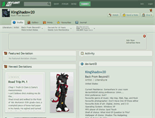 Tablet Screenshot of kingshadow20.deviantart.com