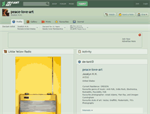 Tablet Screenshot of peace-love-art.deviantart.com