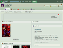 Tablet Screenshot of freaky-tah.deviantart.com