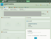 Tablet Screenshot of collabsfriendsonly.deviantart.com