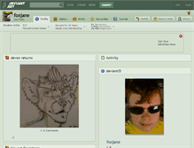 Tablet Screenshot of foxjane.deviantart.com