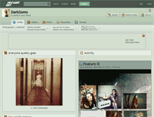 Tablet Screenshot of darkgomo.deviantart.com