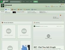 Tablet Screenshot of chimera46.deviantart.com