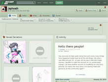 Tablet Screenshot of japheath.deviantart.com