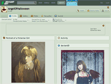Tablet Screenshot of angelofhalloween.deviantart.com