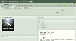 Desktop Screenshot of faithfans.deviantart.com