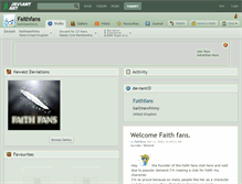 Tablet Screenshot of faithfans.deviantart.com