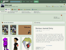 Tablet Screenshot of neko-lear.deviantart.com