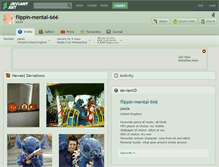 Tablet Screenshot of flippin-mental-666.deviantart.com