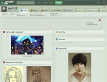 Tablet Screenshot of imaf1st.deviantart.com