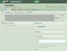 Tablet Screenshot of leopardspirit.deviantart.com