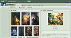 Desktop Screenshot of digital-beauty.deviantart.com
