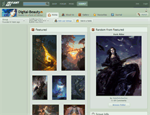 Tablet Screenshot of digital-beauty.deviantart.com