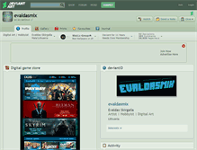 Tablet Screenshot of evaldasmix.deviantart.com