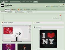 Tablet Screenshot of melo-dzine.deviantart.com