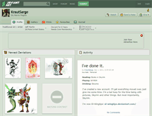 Tablet Screenshot of krautsarge.deviantart.com