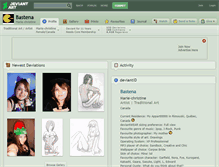 Tablet Screenshot of bastena.deviantart.com