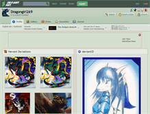 Tablet Screenshot of dragongirl269.deviantart.com