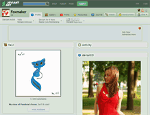 Tablet Screenshot of foxmaker.deviantart.com