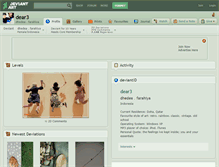 Tablet Screenshot of dear3.deviantart.com