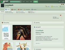 Tablet Screenshot of curseddepth.deviantart.com