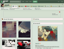 Tablet Screenshot of janyzz.deviantart.com