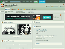 Tablet Screenshot of angrypanda-studio.deviantart.com