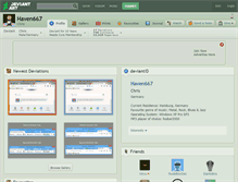 Tablet Screenshot of haven667.deviantart.com