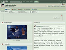 Tablet Screenshot of madmoiselleclau.deviantart.com