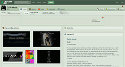 Desktop Screenshot of du5t-music.deviantart.com